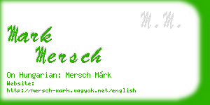 mark mersch business card